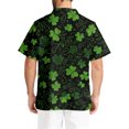 thumbnail image 4 of Fgvctg St. Patrick's Day Scrubs for Men V Neck Cute Shamrock Printed Scrub Tops Funny Workwear Short Sleeve T Shirts Loose Scrubs Working Shirts Medical Nurse Uniform with Pocket Light Green 5XL, 4 of 6