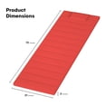 thumbnail image 3 of Elvoki Cojines acolchados para muebles de patio al aire libre | Cojines para sillas de patio resistentes al agua | Cojines duraderos para sillas de exterior de espuma de alta densidad (rojo 72"x21"), 3 of 5