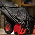 thumbnail image 3 of Snow Thrower Cover Waterproof Heavy Duty 420d Oxford With Windproof Buckles And Elastic Cord For Outdoor Electric All Weather Protection Universal, 3 of 7