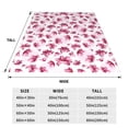 thumbnail image 3 of Zufioo Lilies Flowers Fleece Blanket Queen Size,Plush Bed Blanket,Ultra Soft Throw Blanket,Plush Fuzzy Cozy Blanket Perfect for Bed,Couch-40"x30", 3 of 7