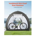 thumbnail image 6 of Bike Storage Tent 5+ Bikes Outdoor Waterproof Tent Fan Shaped Fiberglass Bike Shelter with Ventilation, 6 of 9