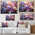 thumbnail image 4 of Designart "Wild Expressions: Fierce Purple And Pink Irises" Irises Floater Framed Wall Art Prints, 4 of 5