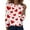 Red #080, variant on Womens Valentine Day Shirts Long Sleeve Love Heart Print Fashion Tops Crew Neck Loose Casual T Shirts Pink XL
