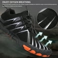 thumbnail image 4 of Zapatos para caminar al aire libre ANGGREK de goma color negro, 4 of 8
