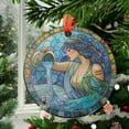 thumbnail image 2 of Aquarius Stained Glass Zodiac SunCatcher LightCatcher Aquarius Gift Window Hanging, Stained Glass Ornament 2025, Holiday Decoration, Seasonal Keepsake Gift, Unique Collectible,, 2 of 5