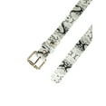 thumbnail image 2 of INSPIRE CHIC Women's Skinny Embossed Pin Buckle Faux Leather Waist Belt White, 2 of 4