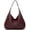 Purple, variant on s Hobo Tote Bag for Women Soft Faux Leather Shoulder Bag Retro Satchel Zipper Closure Handbag Large Capacity Purse