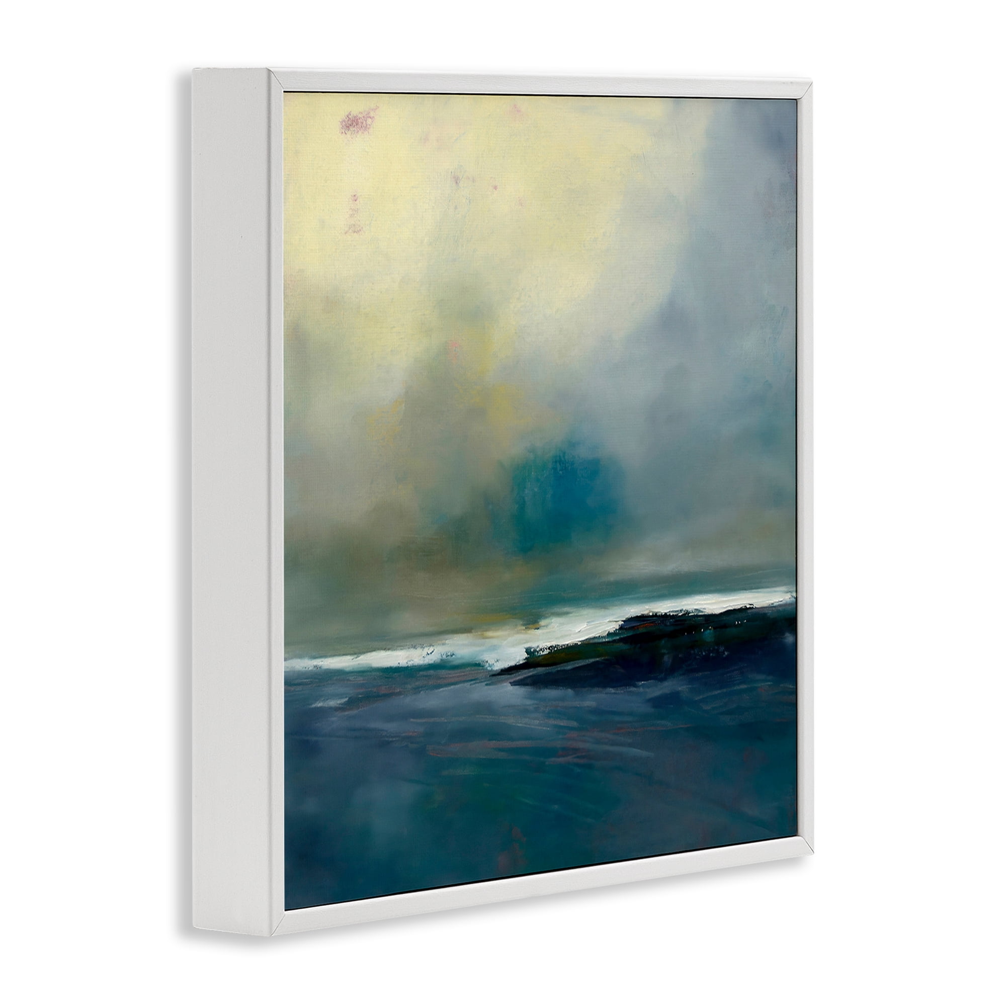 Stupell Industries Channeling Calm Horizon White Framed Giclee Art, design by Patrick Dennis