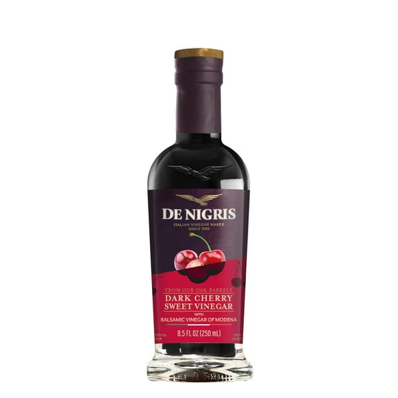 De Nigris Sweet Dark Cherry Vinegar (Pack of 6) 8.5 fl oz