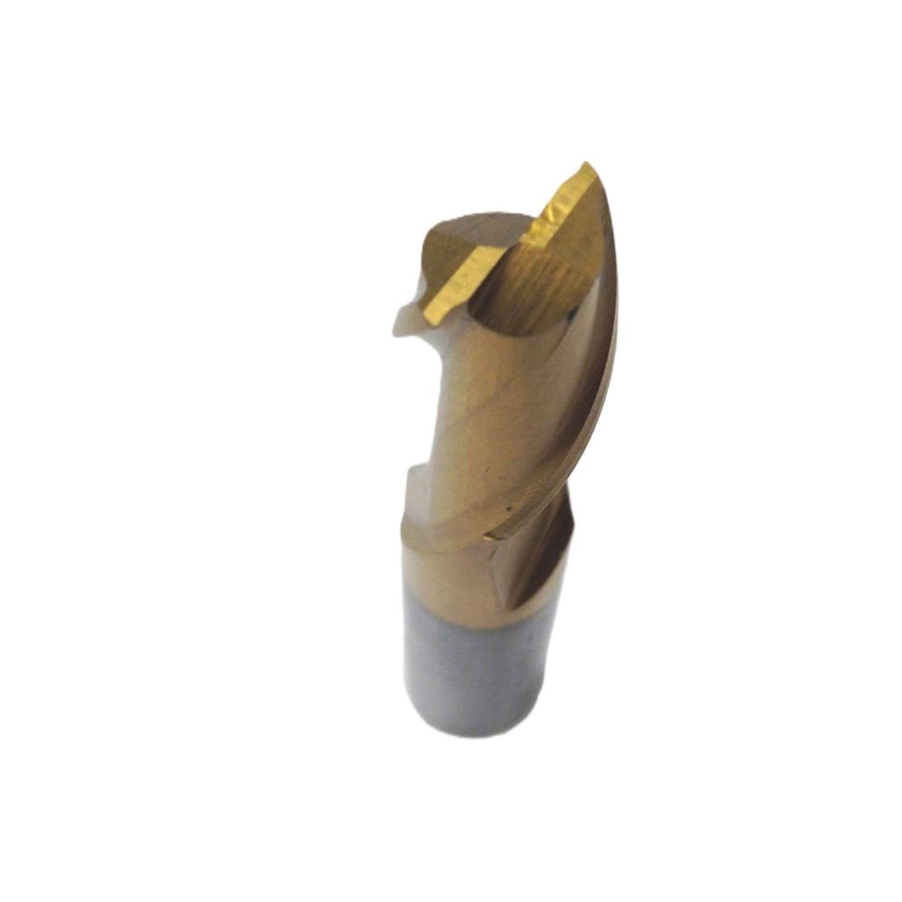 5/8 X 5/8" TiN 2 FLUTE HIGH SPEED STEEL CENTER CUT SINGLE END MILL (5826-0626)
