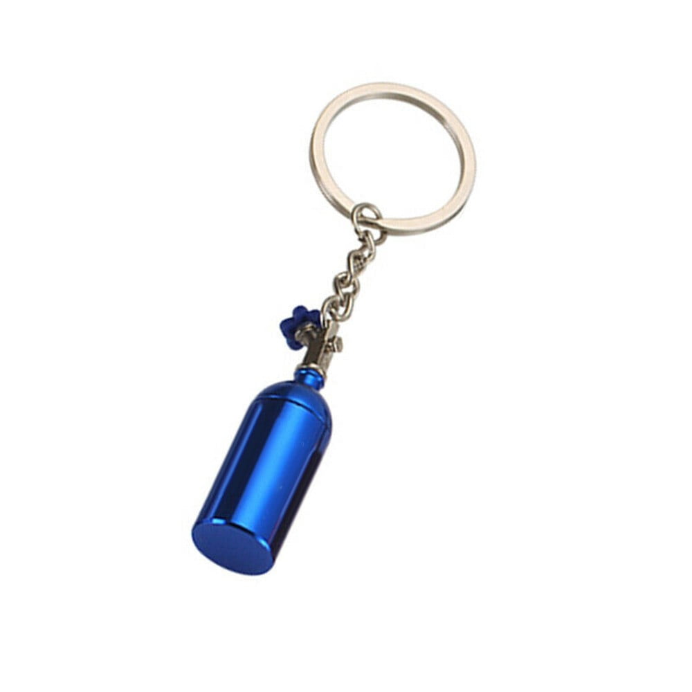 Key Chain US Nitrous Oxide Bottle Keychain Keyring Storage Stash Pill Box Turbo 