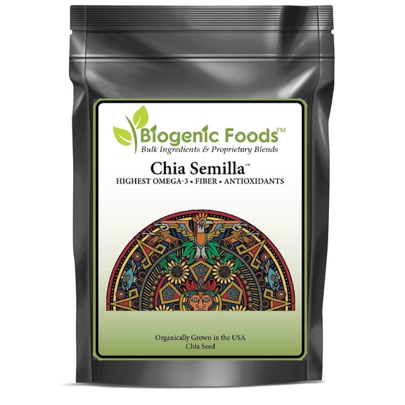 Chia Semilla - Organic Fine Cold Milled Chia Seed - US Grown - Highest Omega 3 Super Food