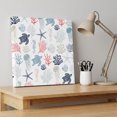 thumbnail image 4 of Ships Next Day Canvas Wall Art 8"x8",Blue Red Coastal Wood Framed Canvas Print Painting,Nautical Summer Beach Coral Sea Turtle Ready to Hang Small Picture Wall Decor for Home Bathroom Nursery Kitchen, 4 of 9