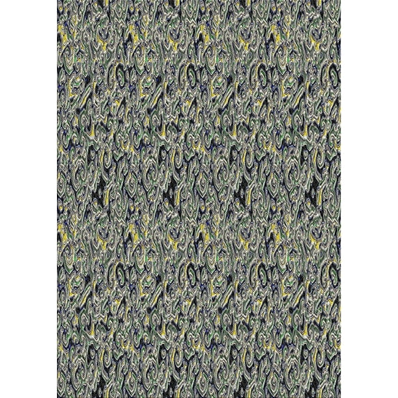 Ahgly Company Machine Washable Indoor Rectangle Transitional Sage Green Area Rugs, 2' x 4'