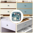 thumbnail image 5 of 4 Pieces Set Drawer Pulls Handle Square Wardrobe Cabinet Knobs with Stainless Steel Screws Furniture Kitchen Decor, 5 of 5