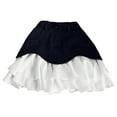 thumbnail image 4 of Women's Flared Layered Ruffle Hem High Waist Skirt Casual Party Mini Skirt With Asymmetric Design For Daily Wear And Night Out, 4 of 4