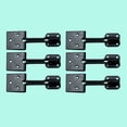 thumbnail image 2 of Black Wrought Iron Wire Hasp Lock 3" x 1" Rust Resistant Antique Wire Style Hasp Latches Safety Padlock Clasps for Cabinets, Chests or Doors w/Screws | Renovators Supply Pack of 6, 2 of 9