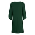 thumbnail image 6 of vigerkar Women's 2026 Flutter Sleeve Dress Crew Neck Chiffon Formal Wedding Guest Party Short Dresses (Green, XXL), 6 of 7