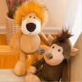 thumbnail image 3 of 2026 25cm Cute Forest Animals Plush Toy Children's Sleeping Mate Jungle Stuffed Lion Tiger Elephant Dog Giraffe Raccoon Monkey Doll, 3 of 5
