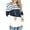 Stripe - White, variant on Gustave Women Casual Long Sleeve Drawstring Hoodie Waffle Knit Hooded Pullover Sweatershirt Fashion Button V Neck Loose Tops for Fall Winter "Coffee, S"