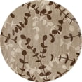 thumbnail image 1 of Art Carpet 24811 5 ft. Milan Collection Eucalyptus Woven Round Area Rug, Beige, 1 of 1