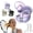 Purple, variant on Hi-Fi Sports Bluetooth 5.4 Ear-Hook Headphones, Noise Cancelling Wireless Earbuds with LED Display, Secure Fit Waterproof Earphones for Running, Gym and Workout