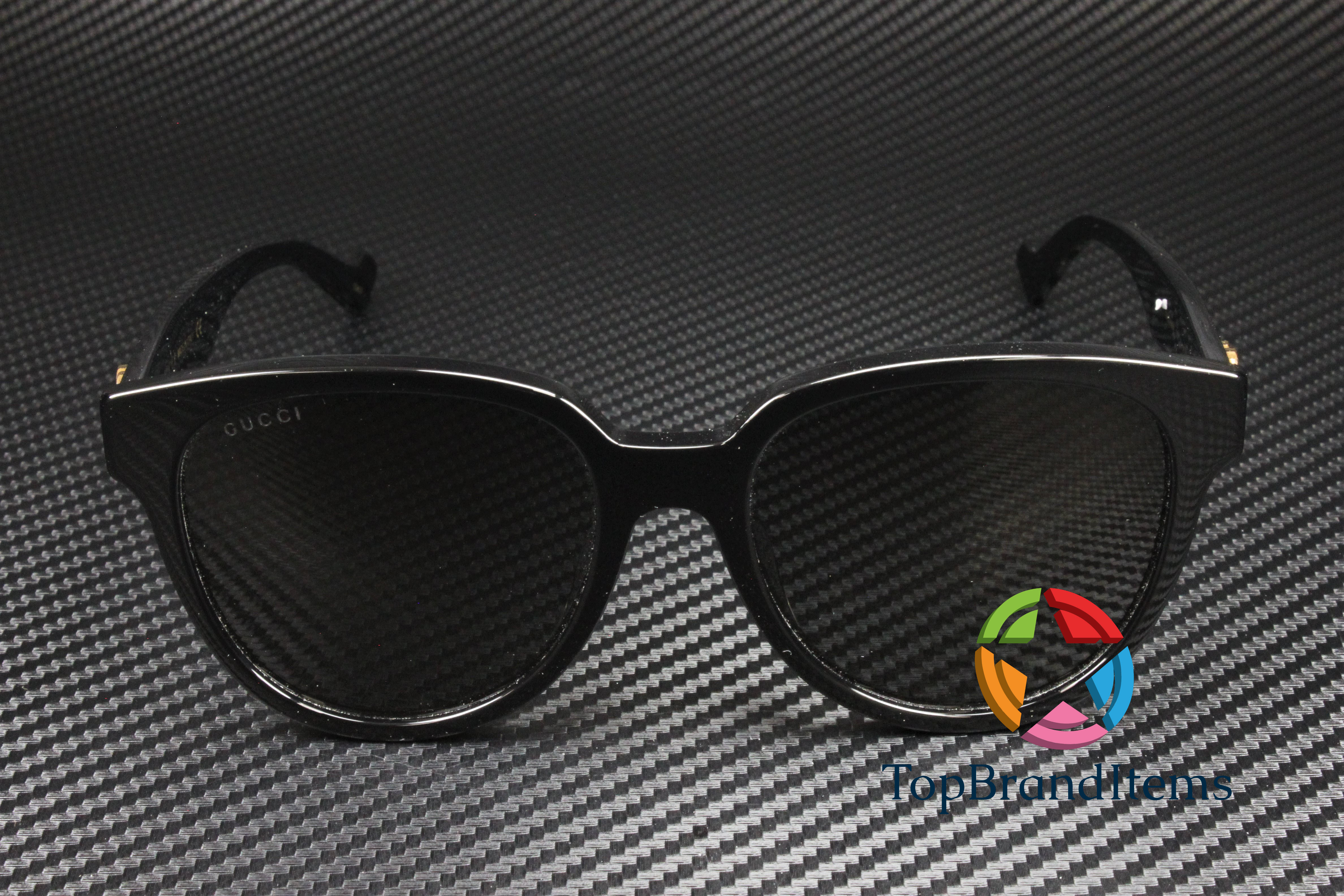 161 NWT - Gucci GG 0960 SA- 002 Black/Grey Sunglasses Gucci GG1618S Square Sunglasses | Fashion Eyewear main image 2