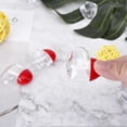 thumbnail image 3 of 5pcs of One Set Heart-shaped Lip Gloss Tube Portable Empty Tube Liquid Lip Stick Tubes Simple Mascara Storage Tubes for Home Travel, 3 of 3