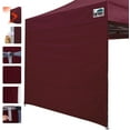 thumbnail image 2 of Eurmax Instant Sunwall for 8x8FT Pop up Canopy, 1 Pack Burgundy Canopy Sidewall, 2 of 6
