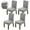 Light Gray, variant on Eurhowing 4Pcs Stretch Dining Chair Covers, Elastic Spandex Jacquard Slipcovers, Universal Fit for Home Restaurant Banquet Protector, Chocolate