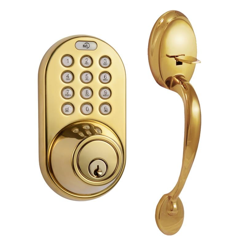 MiLocks Digital Deadbolt Door Lock and Passage Handleset Combo