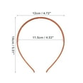 thumbnail image 3 of 1 Pc Classic Fashion Frosted Headband for Women for Girls 5.51"x4.72" Orange, 3 of 4