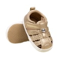 thumbnail image 6 of Zanarzt Infant Walking Shoes Baby Boy Girl Summer Infant Sandals Rubber Sole Closed Toe Non-Slip Shoes Toddler First Walkers Gold,US 3, 6 of 9