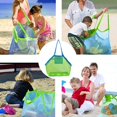 thumbnail image 5 of Paquete de 2 bolsas de playa de malla extra grandes para niños, bolsa de almacenamiento de malla plegable, bolsa de tormenta grande para juguetes de niños, TUNC Sencillez, 5 of 5