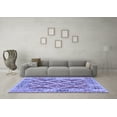 thumbnail image 3 of Ahgly Company Indoor Rectangle Abstract Blue Contemporary Area Rugs, 2' x 3', 3 of 4
