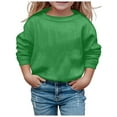 thumbnail image 1 of WEAIXIMIUNG Petits Garçons Chandail à Capuchon Filles Mode Solide Col Rond Manches Longues Chandail à Capuchon Décontracté Sport Confortable Haut, 1 of 4