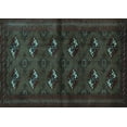 thumbnail image 1 of Ahgly Company Indoor Rectangle Persian Light Blue Traditional Area Rugs, 2' x 4', 1 of 4