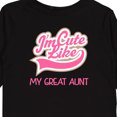 thumbnail image 4 of Inktastic Cute Like My Great Aunt Girls Long Sleeve Toddler T-Shirt, 4 of 5