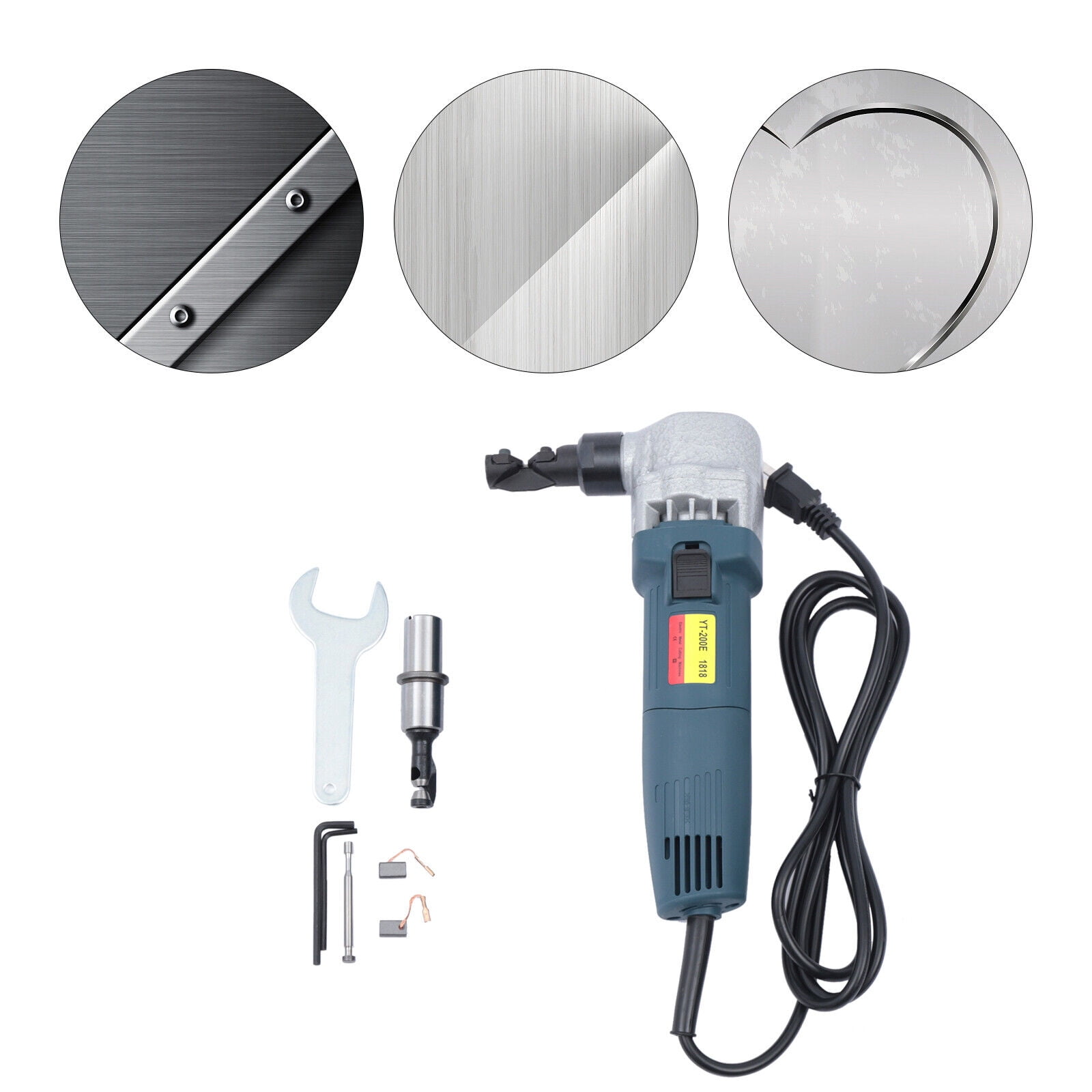 CNCEST Electric Metal Cutter Sheet Nibbler Hand Tool Metal Cutting