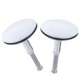 thumbnail image 5 of FRCOLOR MLINS 4 pcs Metal Sink Hole Cover Brass Bath Drain Flat Seal Waste Plug for Bathroom Sink Stopper and Bathtub Overflow Plug Replacement, 5 of 8
