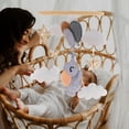 thumbnail image 5 of Decoración del hogar, soporte móvil para cuna de bebé, móvil de madera de fieltro para cuna de bebé, decoración de prezzie para recién nacidos, prezzie para bebés y niñas, campanas de viento colgantes, 5 of 5