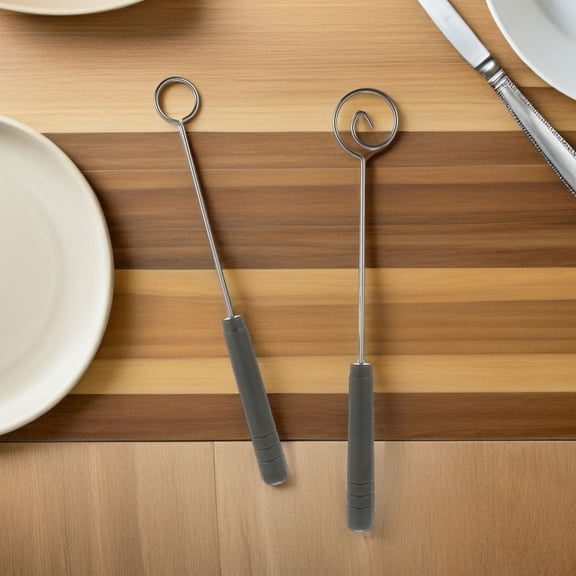 SEWCHICS 4-Piece Stainless Steel Chocolate Dipper and Fondue Cheese Fork Set for Kitchen, Dessert, Party Use