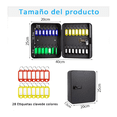thumbnail image 4 of "Organizador Portallaves 28 Llaveros Metal Cerradura Pared Lab.G Negro ", 4 of 5