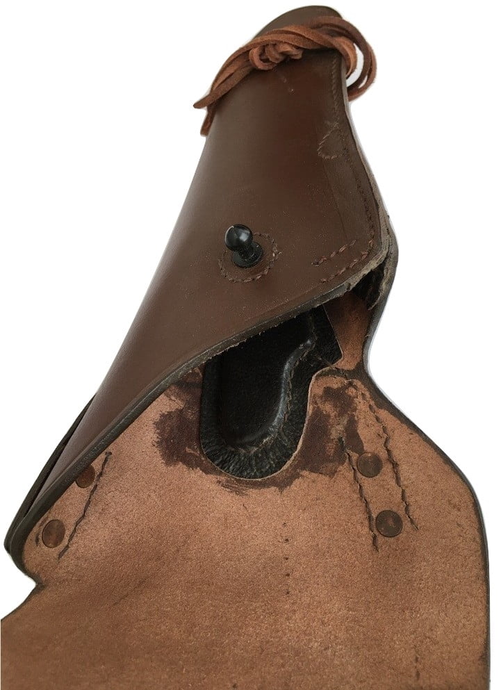 WWII Leather Utility Colt .45 M1911 Holster Embossed US - Reproduction (DARK BROWN)