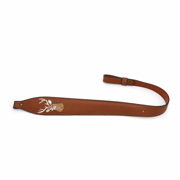 TOURBON Vintage Adjustable Leather Sling - Brown