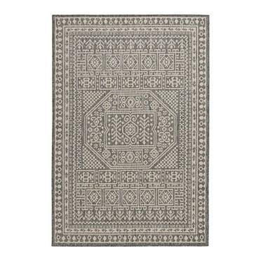 Mainstays 8' 5" x 13' Grey Medallion Outdoor Area Rug