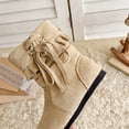thumbnail image 6 of Toddler Girls Boots Mid Calf Slouch Fringe Tassel Casual Winter Shoes for Little Kids, 6 of 8