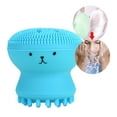 thumbnail image 4 of Facial Cleansing Brush Silicone Handheld Face Brush Massager Cute Small Octopus Shape Face Scrubber for Deep Exfoliating Massage Cleansing Soft Brush[Blue], 4 of 9