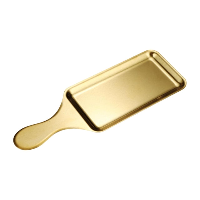 Platos rectangulares para servir, bandeja para servir alimentos, vajilla, bandeja para servir de acero inoxidable para aperitivos, pescado al , 33.1x11.5cm Dorado SM SunniMix Plato de postre