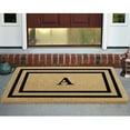 thumbnail image 4 of Heavy Duty Coir Door Mat Thin Double Picture Frame, Monogram A - Black 30" x 48", 4 of 5